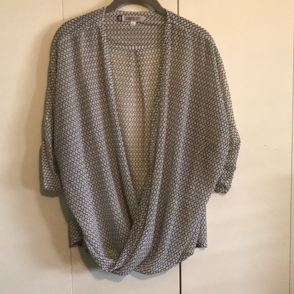 Deep V overblouse